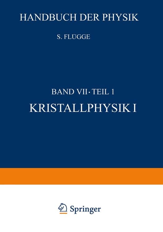 Produktbild: Kristallphysik I / Crystal Physics I