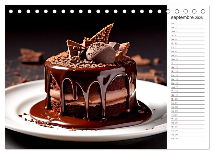 Produktbild: Plaisirs interdits (Calendrier de bureau 2026 DIN A5 vertical), CALVENDO calendrier mensuel