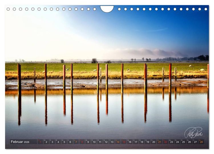 Produktbild: Friesland - Watt und Nordsee / CH-Version (Wandkalender 2026 DIN A4 quer), CALVENDO Monatskalender
