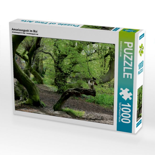 Produktbild: CALVENDO Puzzle Amselausguck im Mai 1000 Teile Puzzle quer | 1000 Teile Lege-Gr&ouml;&szlig;e 64 &times; 48 cm Foto-Puzzle f&uuml;r gl&uuml;ckliche Stunden