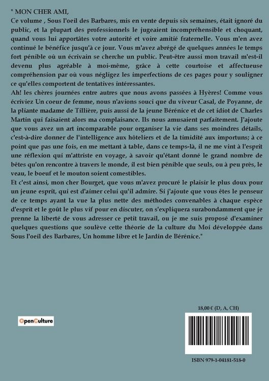 Produktbild: Le culte du moi