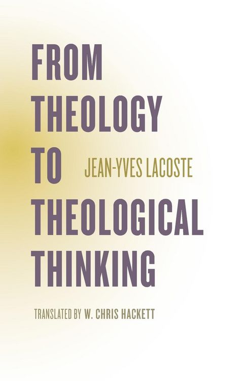 Produktbild: From Theology to Theological Thinking