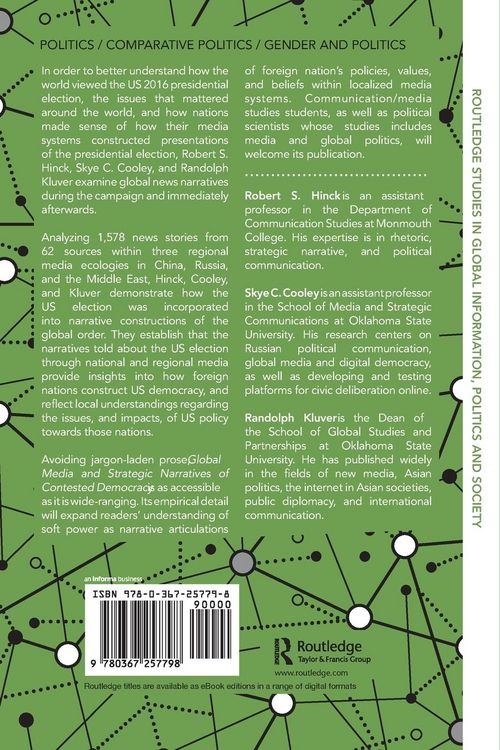 Produktbild: Global Media and Strategic Narratives of Contested Democracy