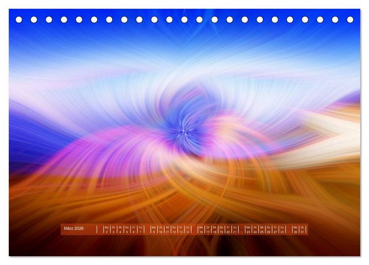 Produktbild: Zen der Farben - Meditative Bilder (Tischkalender 2026 DIN A5 quer), CALVENDO Monatskalender