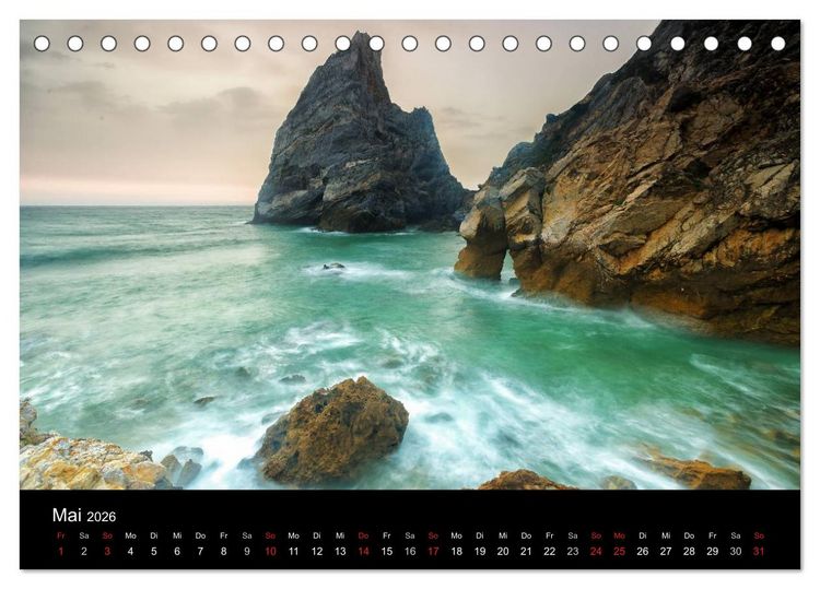 Produktbild: Wundervolles Portugal (Tischkalender 2026 DIN A5 quer), CALVENDO Monatskalender