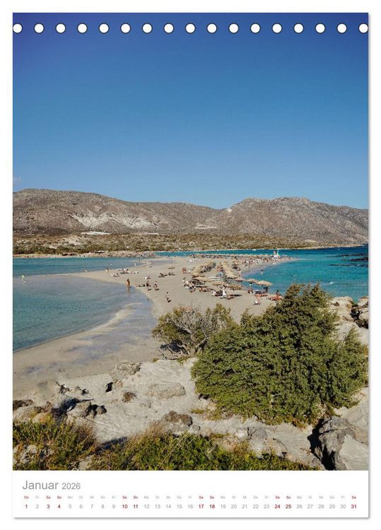 Produktbild: Kreta (Tischkalender 2026 DIN A5 hoch), CALVENDO Monatskalender