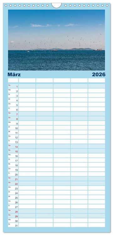 Produktbild: Familienplaner 2026 - Istanbul - Stadt am Bosporus mit 5 Spalten (Wandkalender, 21 x 45 cm) CALVENDO