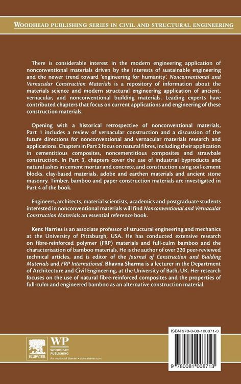 Produktbild: Nonconventional and Vernacular Construction Materials
