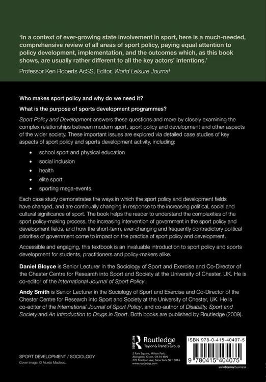Produktbild: Sport Policy and Development