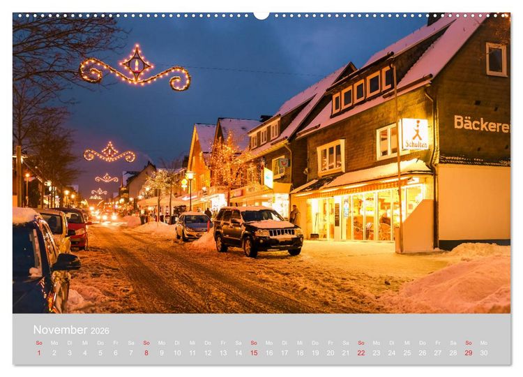 Produktbild: Winterberg - Stadtansichten (Wandkalender 2026 DIN A2 quer), CALVENDO Monatskalender