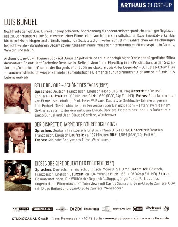 Produktbild: Luis Bunuel / Arthaus Close-Up [3 BRs]