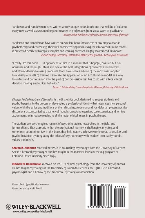 Produktbild: Ethics for Psychotherapists and Counselors