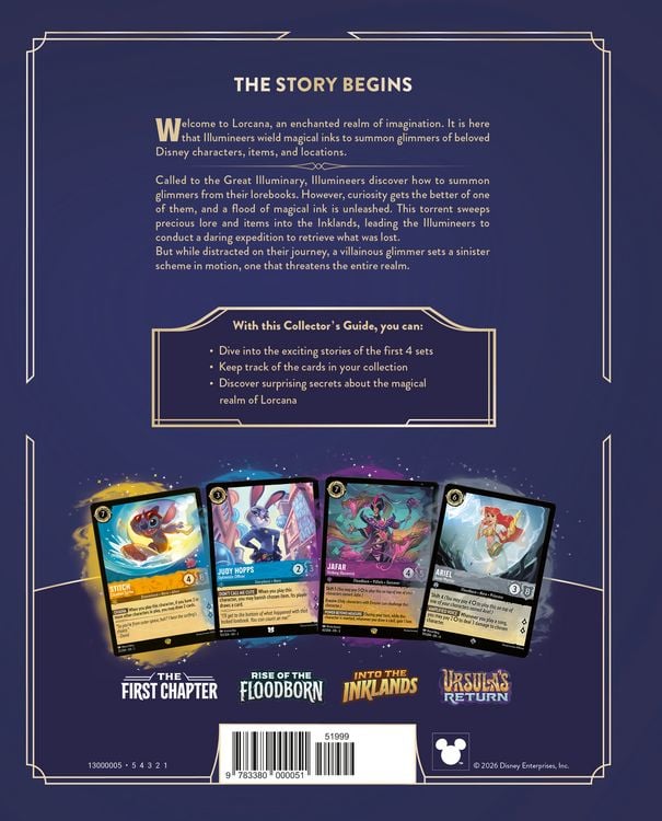 Produktbild: Disney Lorcana Trading Card Game - Official Collector's Guide: Sets 1-4 EN