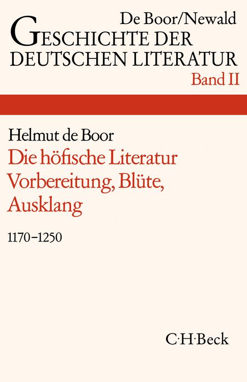 Produktbild: Geschichte der deutschen Literatur Bd. 2: Die h&ouml;fische Literatur