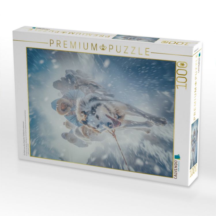 Produktbild: CALVENDO Puzzle Ein Motiv aus dem Kalender Schlittenhunderennen | 1000 Teile Lege-Gr&ouml;&szlig;e 64x48cm Foto-Puzzle f&uuml;r gl&uuml;ckliche Stunden