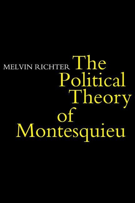 Produktbild: The Politcal Theory of Montesquieu