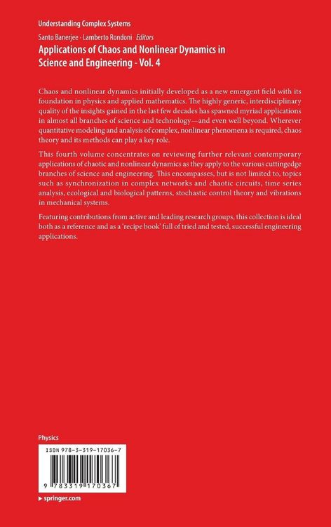 Produktbild: Applications of Chaos and Nonlinear Dynamics in Science and Engineering - Vol. 4