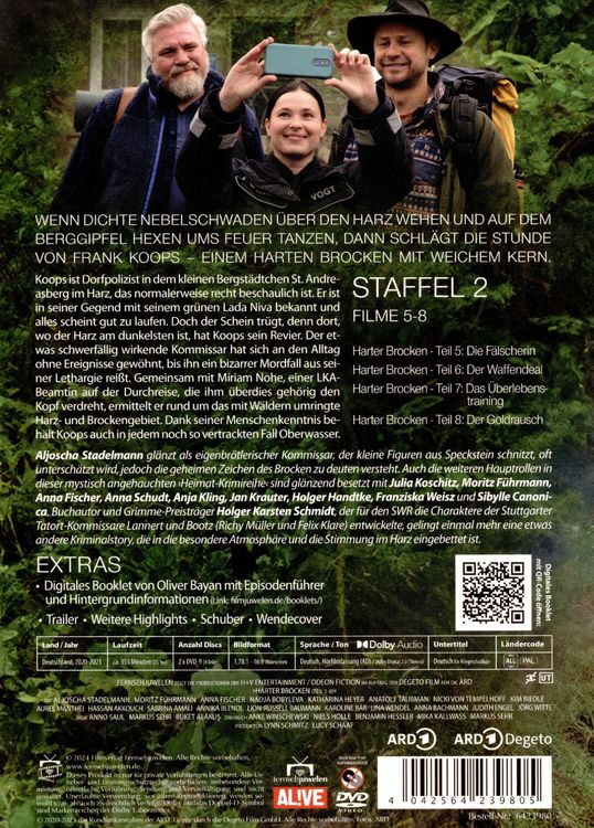 Produktbild: Harter Brocken - Staffel 2 (Filme 5-8) [2 DVDs]