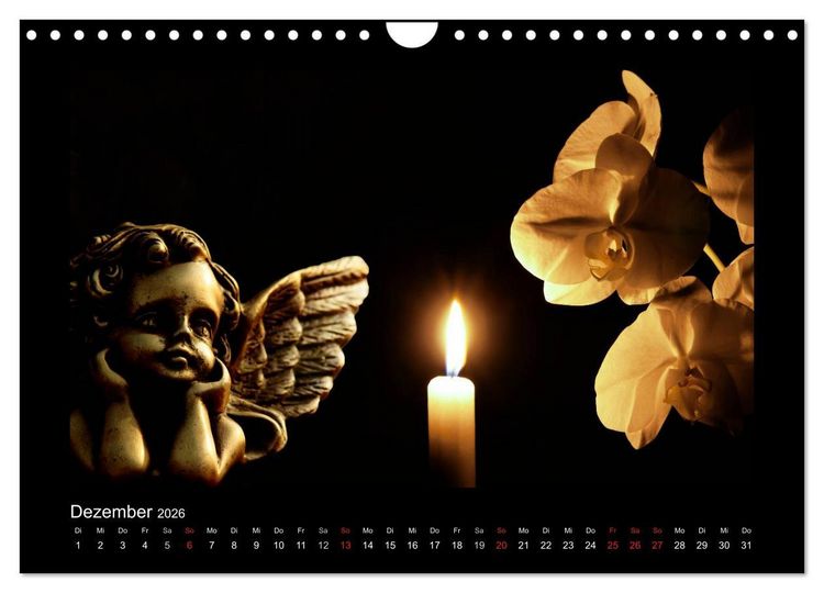 Produktbild: Engel f&uuml;r Gl&uuml;ck & Schutz (Wandkalender 2026 DIN A4 quer), CALVENDO Monatskalender