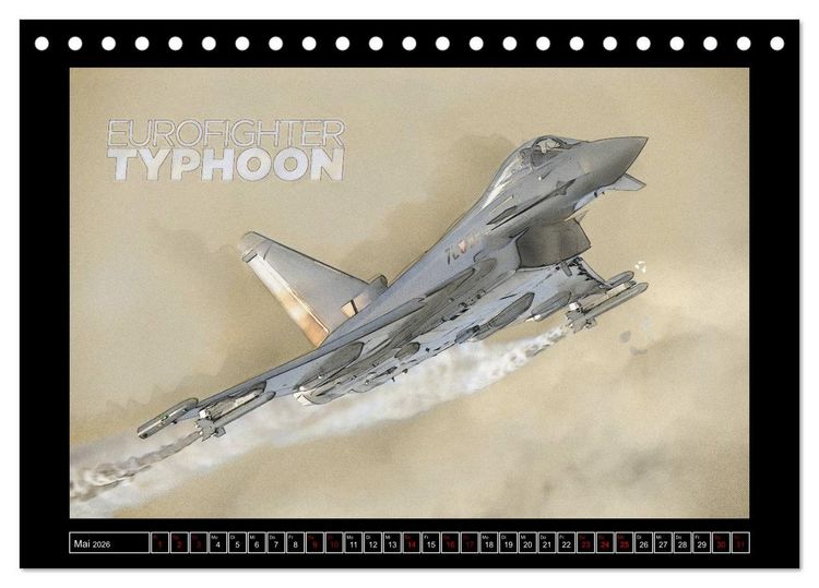 Produktbild: Aero Action Art - Luftfahrt Kunst (Tischkalender 2026 DIN A5 quer), CALVENDO Monatskalender