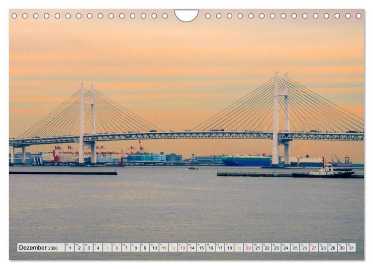 Produktbild: Japan - Tokio, Yokohama, Nagasaki (Wandkalender 2026 DIN A4 quer), CALVENDO Monatskalender