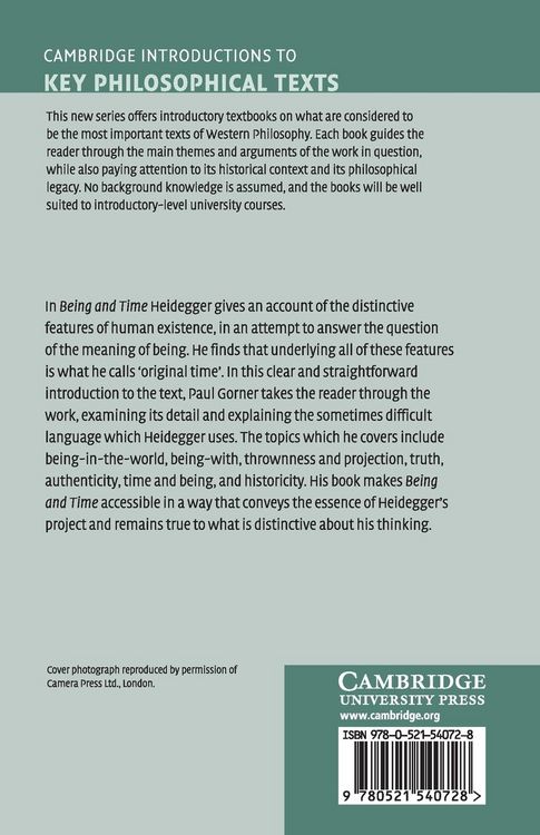 Produktbild: Heidegger Being and Time