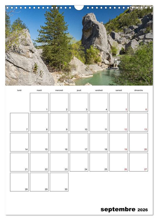 Produktbild: Le sud du Vercors, paysages (Calendrier mural 2026 DIN A3 horizontal), CALVENDO calendrier mensuel