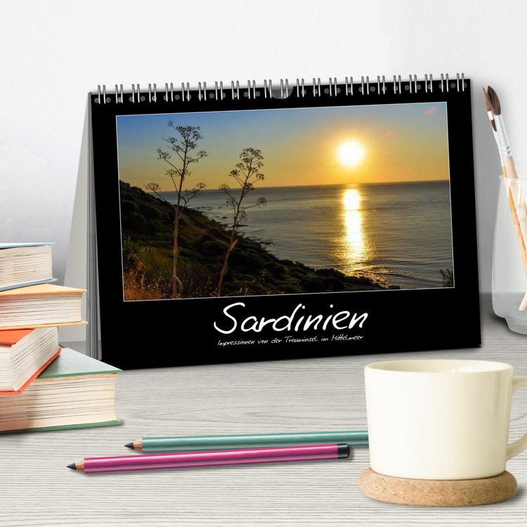 Produktbild: Die Trauminsel Sardinien (Tischkalender 2026 DIN A5 quer), CALVENDO Monatskalender
