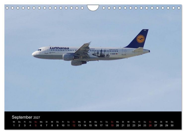 Produktbild: Deutsche Airlines (Wandkalender 2027 DIN A4 quer), CALVENDO Monatskalender
