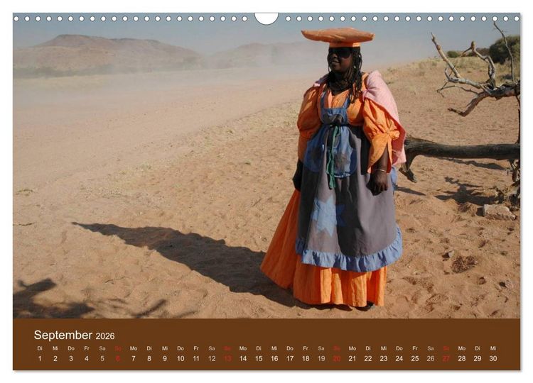 Produktbild: Namibia - faszinierende Menschen und Tiere (Wandkalender 2026 DIN A3 quer), CALVENDO Monatskalender