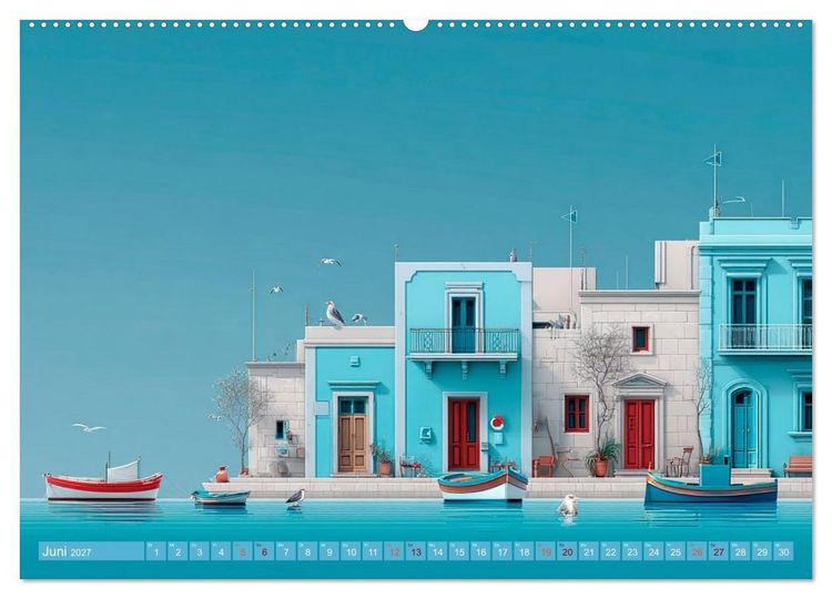Produktbild: Hafenpoesie (Wandkalender 2027 DIN A2 quer), CALVENDO Monatskalender