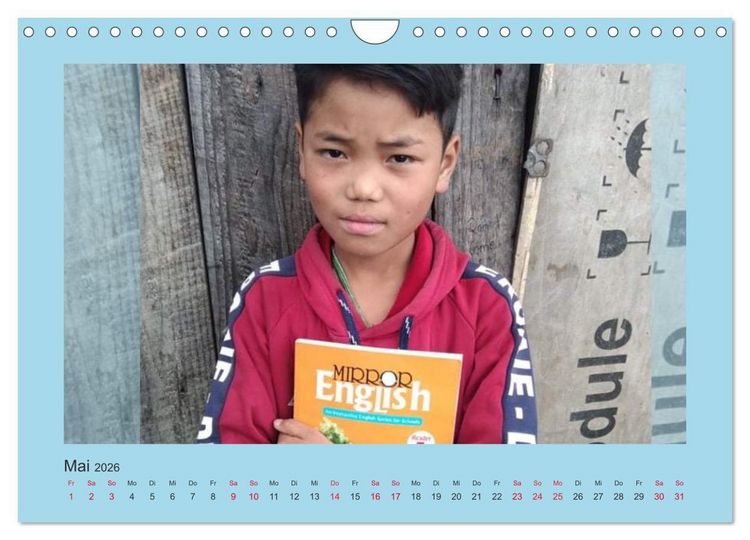 Produktbild: Kalender der Nepal Kinderhilfe e.V. (Wandkalender 2026 DIN A4 quer), CALVENDO Monatskalender