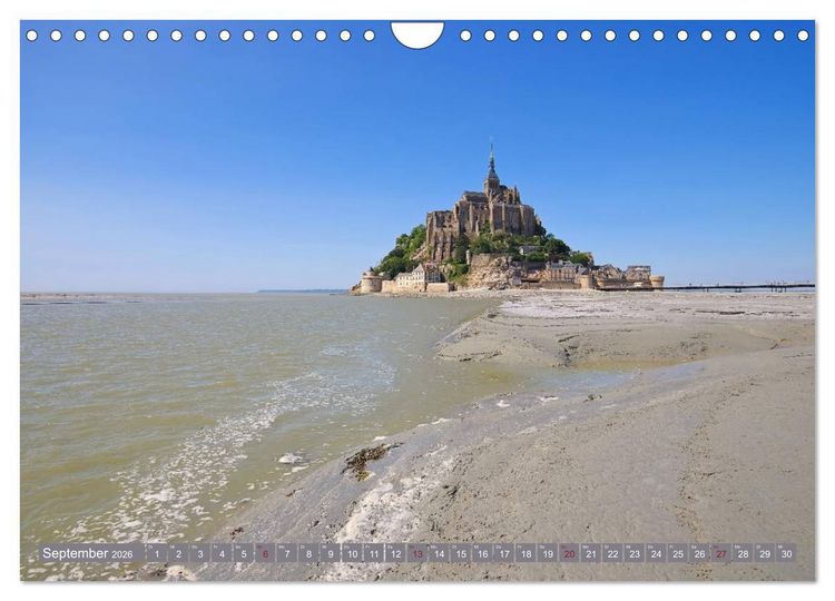 Produktbild: Le Mont-Saint-Michel - Sagenumwobener Klosterberg im Watt (Wandkalender 2026 DIN A4 quer), CALVENDO Monatskalender