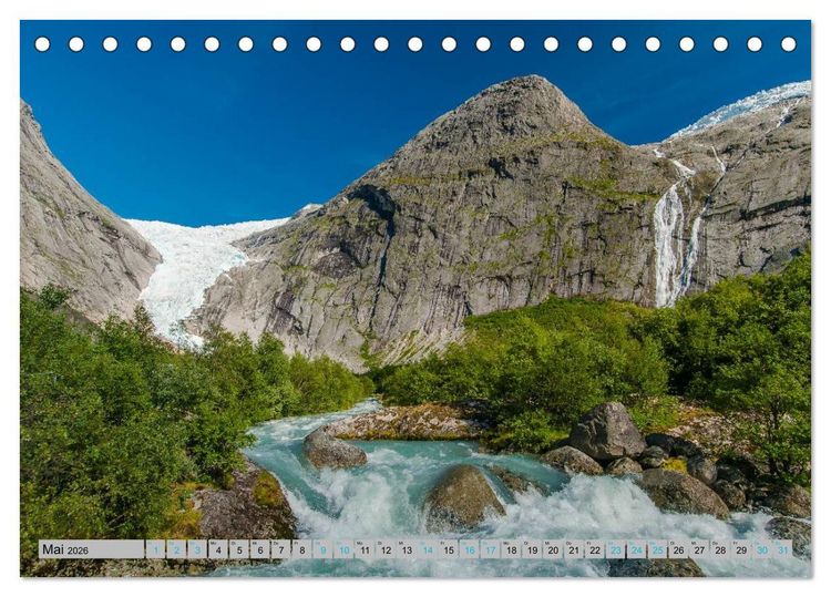 Produktbild: Sommer in Norwegen (Tischkalender 2026 DIN A5 quer), CALVENDO Monatskalender