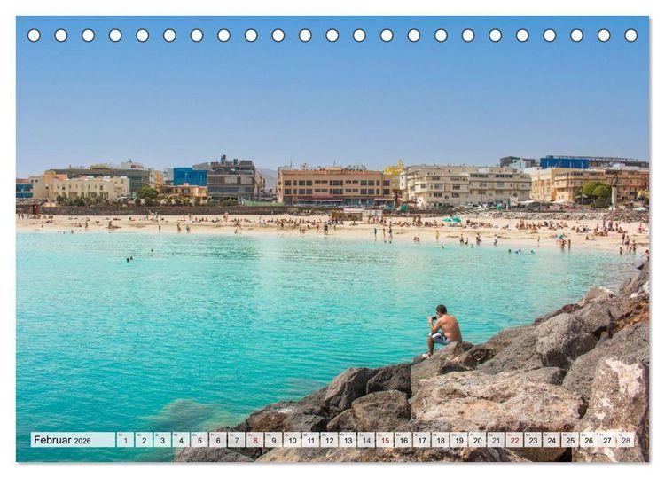 Produktbild: Fuerteventura &ndash; Von Str&auml;nden und Bergen (Tischkalender 2026 DIN A5 quer), CALVENDO Monatskalender