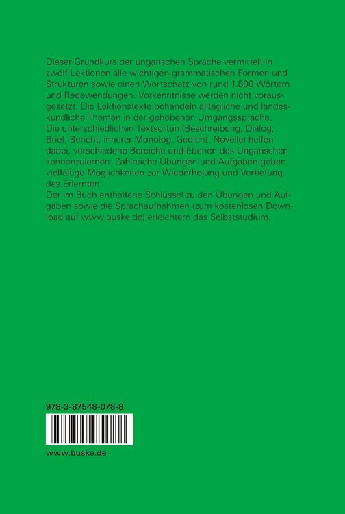 Produktbild: Lehrbuch der ungarischen Sprache