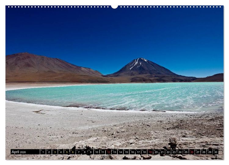 Produktbild: Bolivien Andenlandschaften (hochwertiger Premium Wandkalender 2026 DIN A2 quer), Kunstdruck in Hochglanz