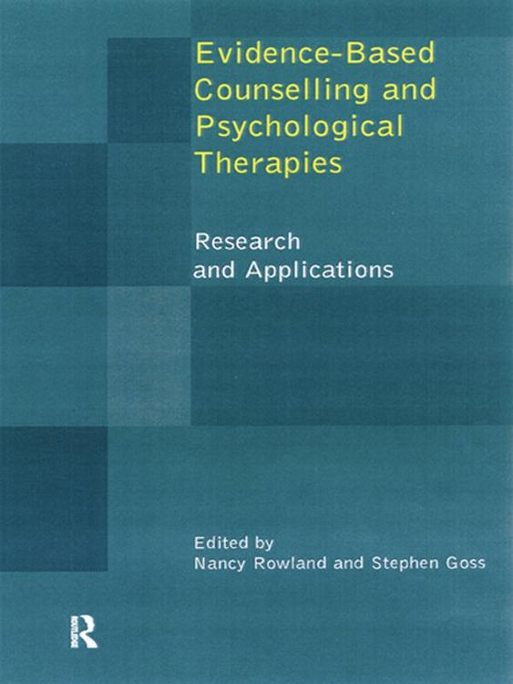 Produktbild: Evidence Based Counselling and Psychological Therapies