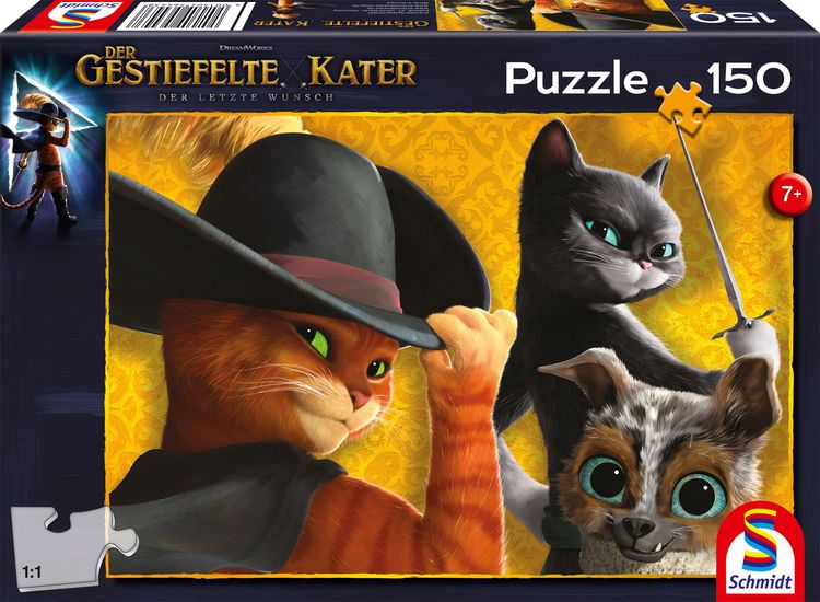Produktbild: Schmidt Spiele - Der Gestiefelte Kater und seine Freunde, 150 Teile
