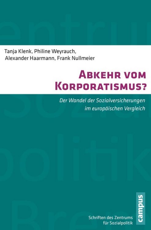 Produktbild: Abkehr vom Korporatismus?