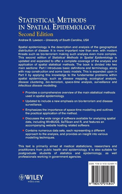 Produktbild: Statistical Methods in Spatial Epidemiology