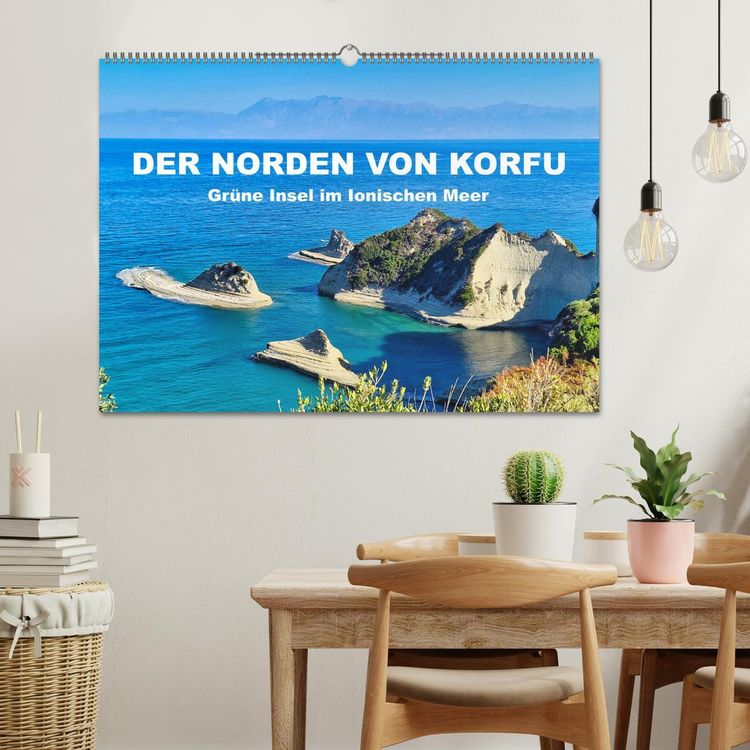 Produktbild: Der Norden von Korfu (Wandkalender 2026 DIN A2 quer), CALVENDO Monatskalender
