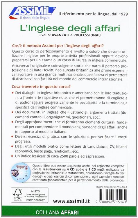 Produktbild: Fontenilles, A: L'inglese degli affari