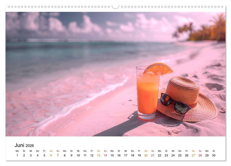 Produktbild: Maritim pur - Strandtr&auml;ume (Wandkalender 2026 DIN A2 quer), CALVENDO Monatskalender