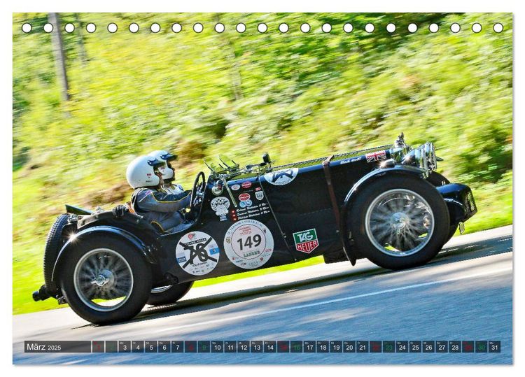 Produktbild: Adel verpflichtet - Englische Oldtimer am Berg (Tischkalender 2025 DIN A5 quer), CALVENDO Monatskalender