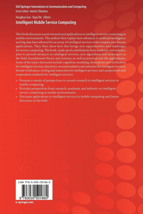Produktbild: Intelligent Mobile Service Computing