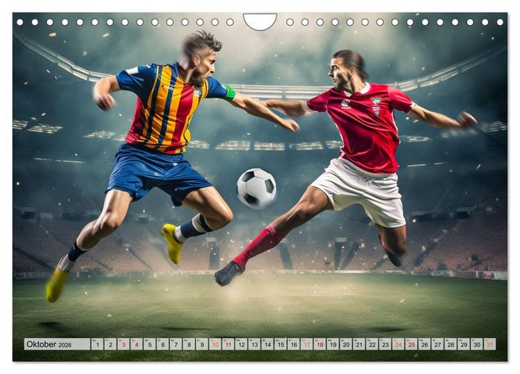 Produktbild: Fussball - Zweikampf (Wandkalender 2026 DIN A4 quer), CALVENDO Monatskalender