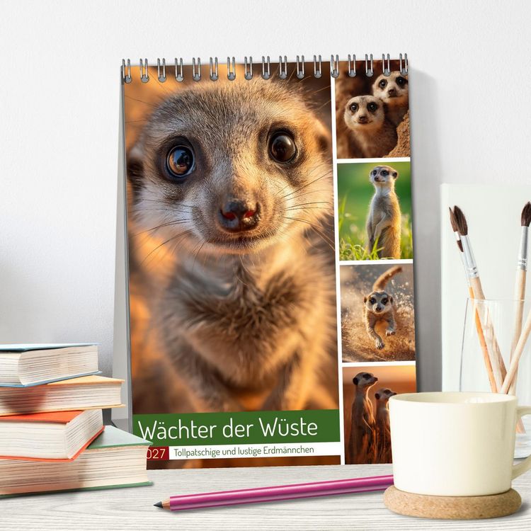 Produktbild: W&auml;chter der W&uuml;ste (Tischkalender 2027 DIN A5 hoch), CALVENDO Monatskalender