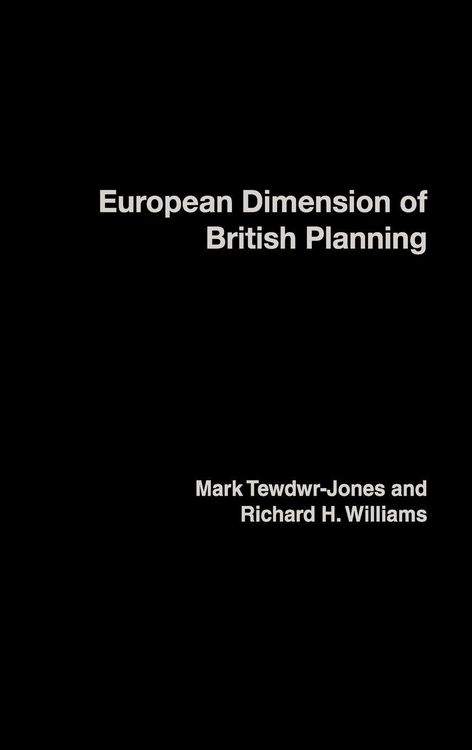 Produktbild: The European Dimension of British Planning
