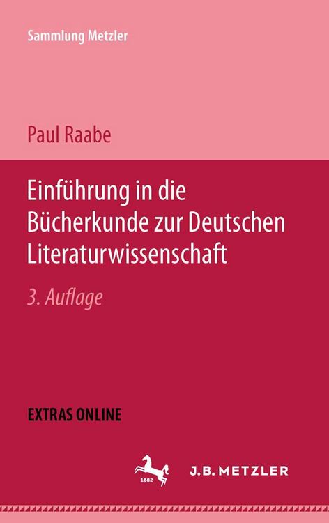 Produktbild: Einf&uuml;hrung in die B&uuml;cherkunde zur Deutschen Literaturwissenschaft